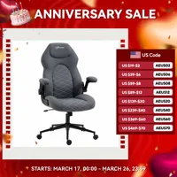 Vinsetto Gaming Chair with Flip up Arm, High Back Desk Computer Chair, Gamer Chair with Adjustable Height, Dark Gray 1