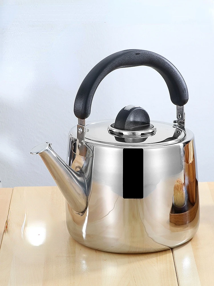

Burning Kettle Stainless Steel Opening Kettle Gas Induction Cooker Universal Teapot Large Capacity Household Hot Kettle Kitchen