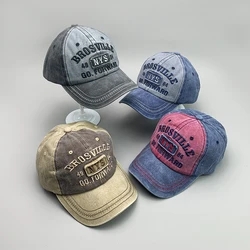 New Retro Make old Letter Embroidery Men Women Baseball Hats Cotton Kpop Streetwear HipHop Comfortable Casual Classic Sport Caps