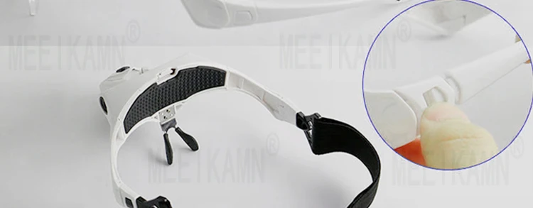 Description Picture 6 of itemWhite Professional Multi Times Adjectable Wide Horizion Brow Lash Extension Tools Led Eyelash Magnifying Glasses