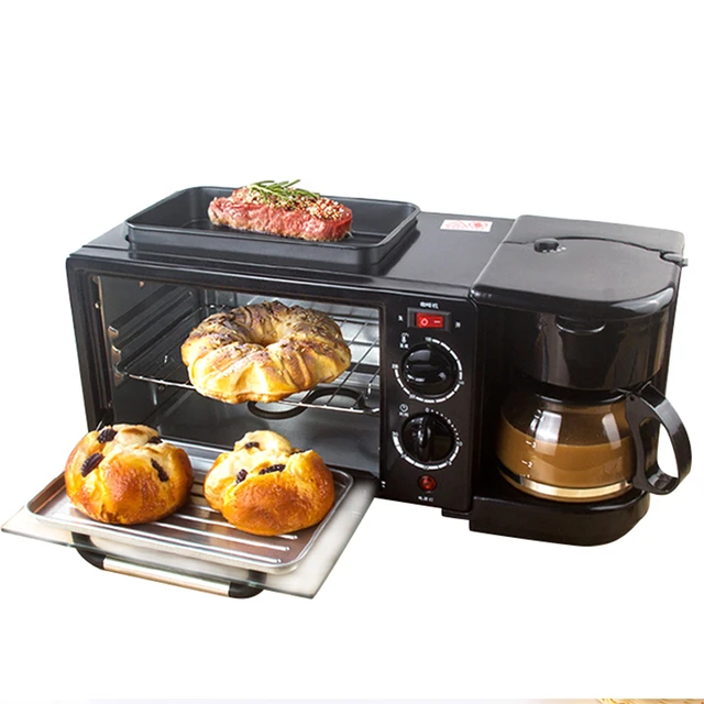 3 In 1 Multifunction Breakfast Maker Breakfast Machine Roast Machine Bread  Toaster Electric Oven Kitchen Oven Kitchen Appliances - AliExpress