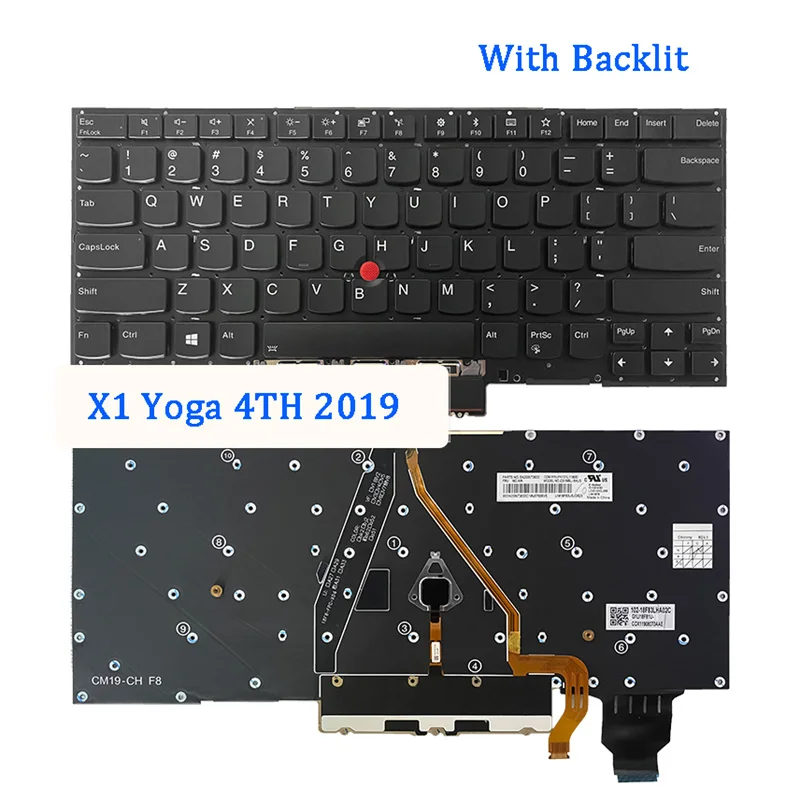 

Новая клавиатура для ноутбука LENOVO ThinkPad X1 Yoga 2019 4TH 2020 5TH