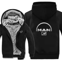 Man Trucks Hoodies Men Coat Winter Warm Fleece Man Trucks Sweatshirts Jacket 1