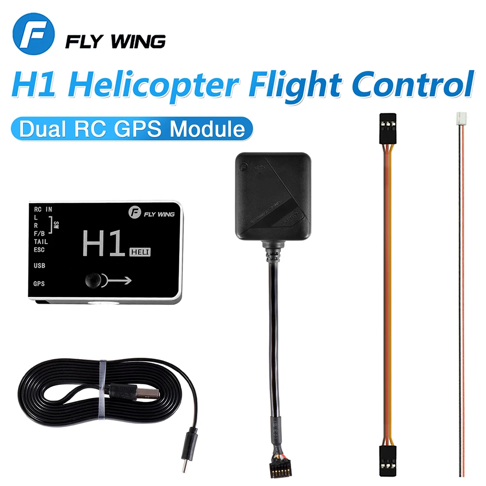 

Полетный контроллер FLY Wing H1 RC GPS для вертолета, 6-канальная система Flybarless RC Gyro для вертолета FW2450L FW450