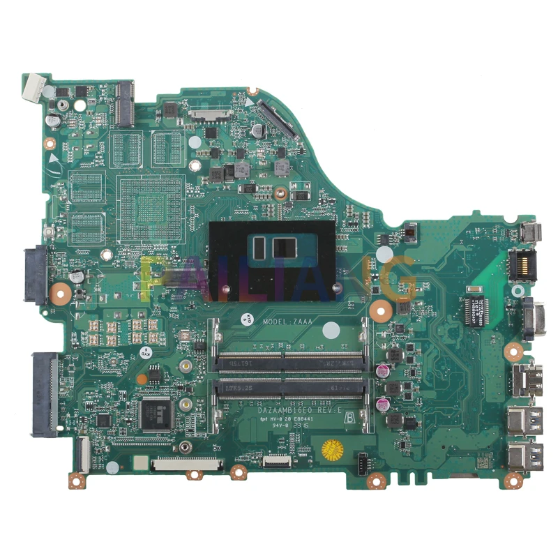Description Picture 2 of itemFor Acer E5-575 E5-774G F5-573 E5-575G Notebook Mainboard DAZAAMB16E0 i3 i5 i7 7/8th 940MX Laptop Motherboard DDR4 Full Tested