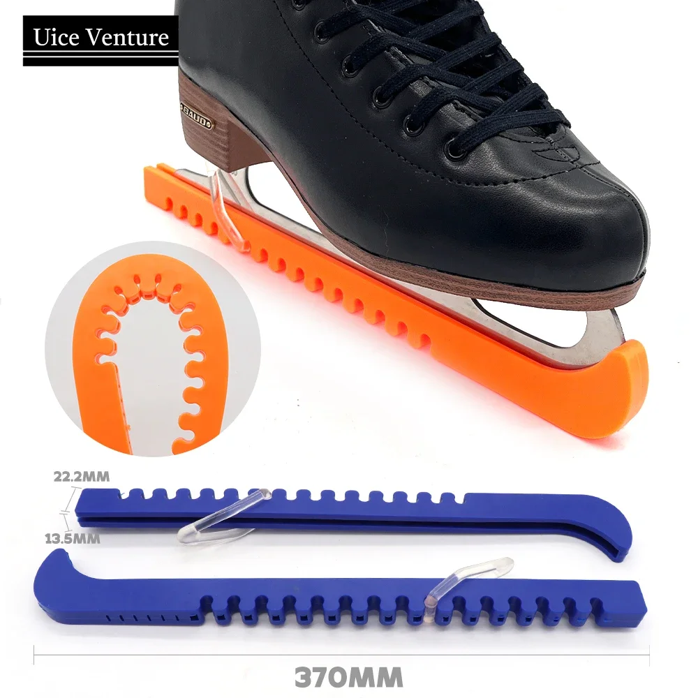 Ice Skate Shoes Cover 2pcs Ice Knife Blade Protective Rubber Length Adjustable Figure Skate Shoes Sports Protector 2