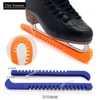 Ice Skate Shoes Cover 2pcs Ice Knife Blade Protective Rubber Length Adjustable Figure Skate Shoes Sports Protector 2