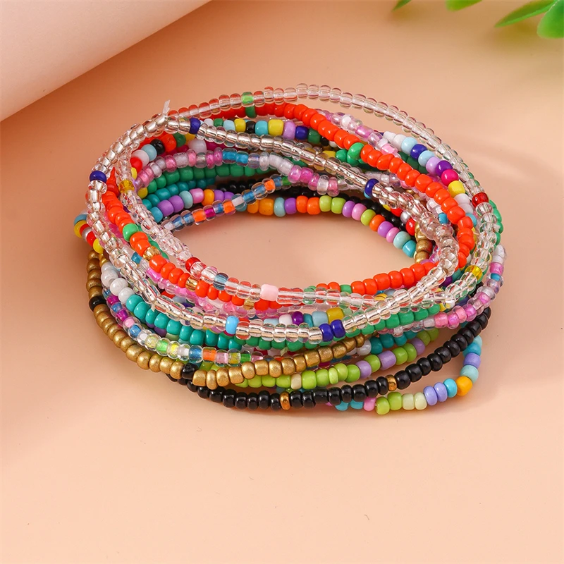 ボヘミアン手作りのカラフルなビーズのブレスレット,パーティー