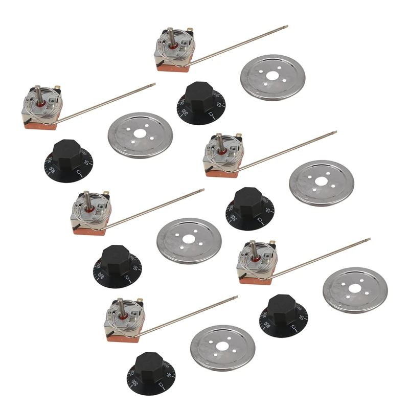 Promotion! 6X 50 To 300 Degrees NC Capillary Thermostat Temperature Control Oven |