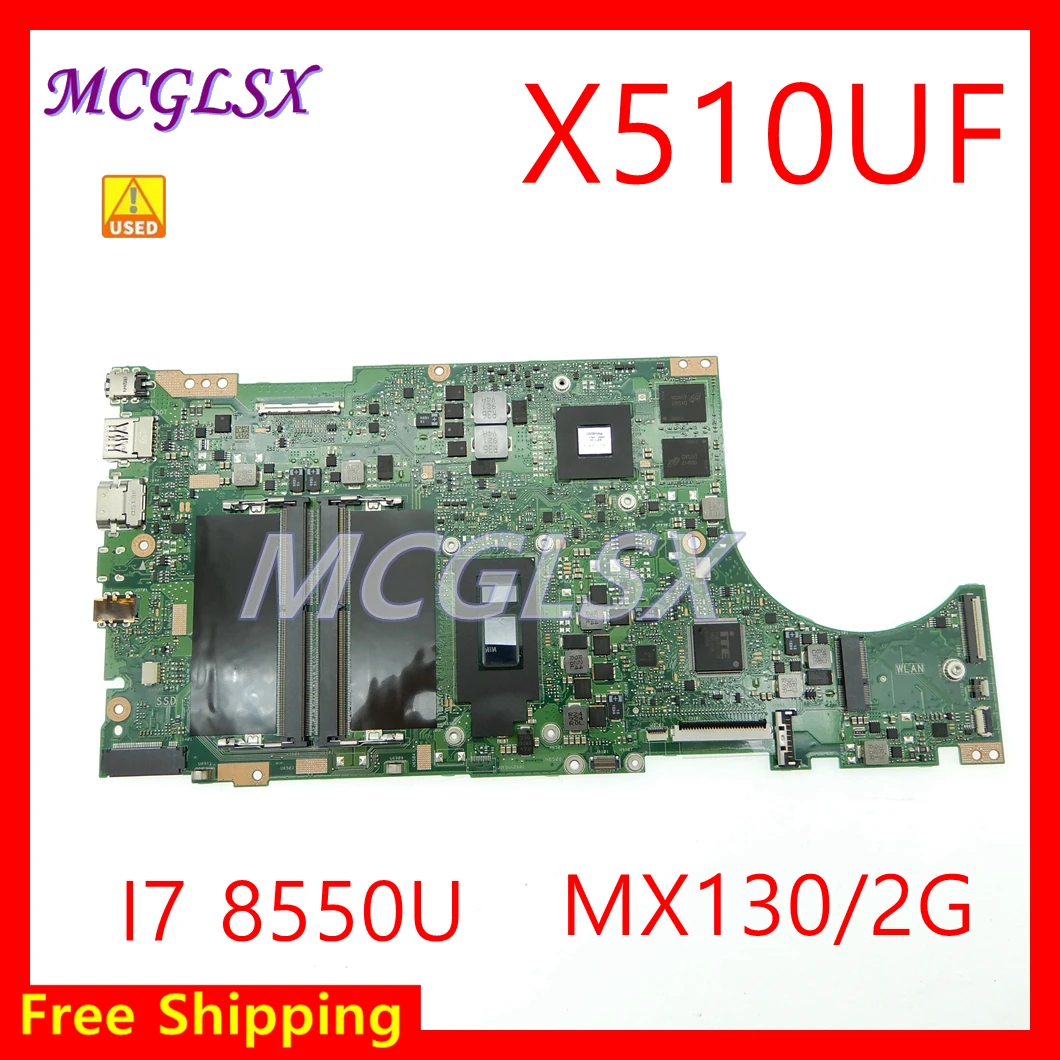 X510UF I7 8550U CPU Mainboard For Asus X510UQ X510UR X510UN X510UNR