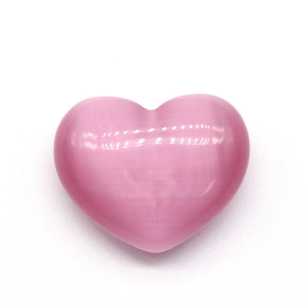 10PCS Wholesale Natural Stone Love Heart Shape Beads Ornament Multicolor For Jewelry Making DIYHealing Energy Gem Charms Gift