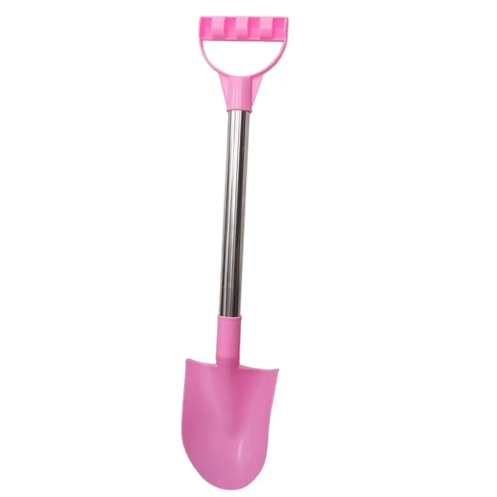 Stainless Steel Beach Shovel Gardening Digging Sand Tools Digging Sand Shovel Plastic Play House Pointed Shovel Gift