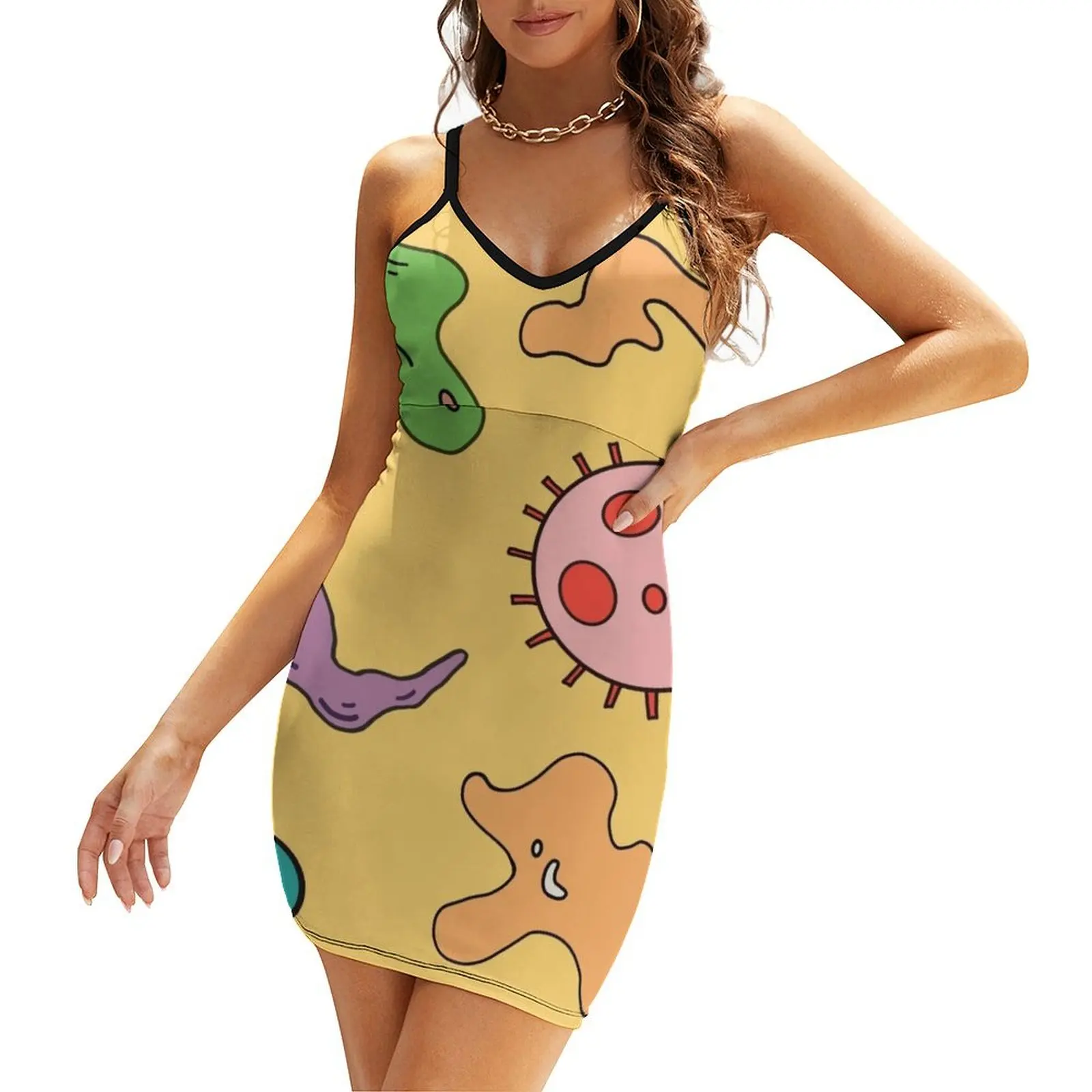 

Miss Frizzle In a Pickle Magic School Bus Sling Dress women's summer jumpsuit