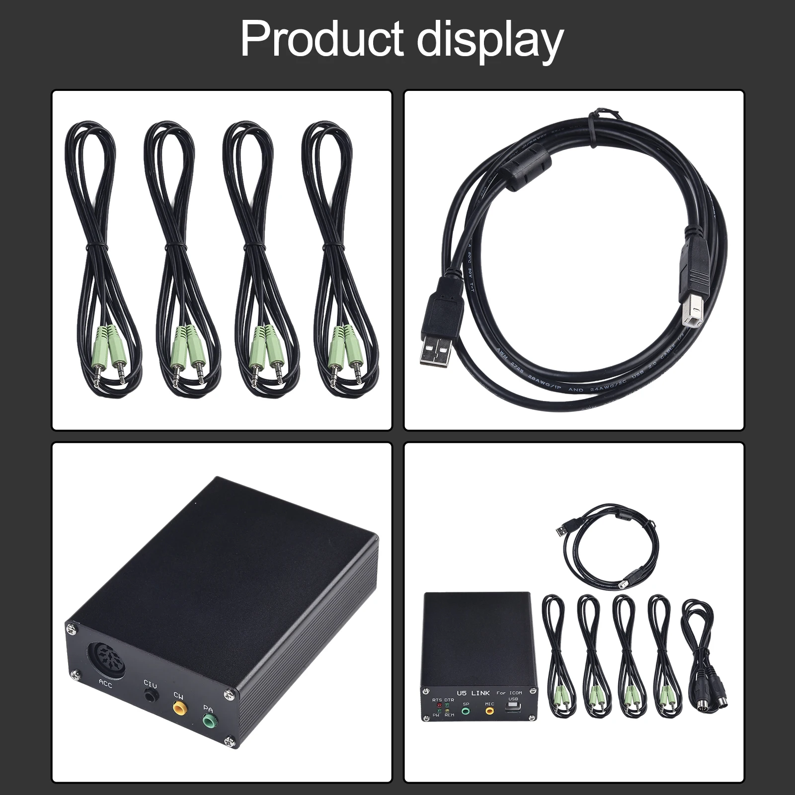 

For ICOM Radio With Power Interface Connector U5 Link ICOM Radio Connector Plug And Play Power Interface U Link