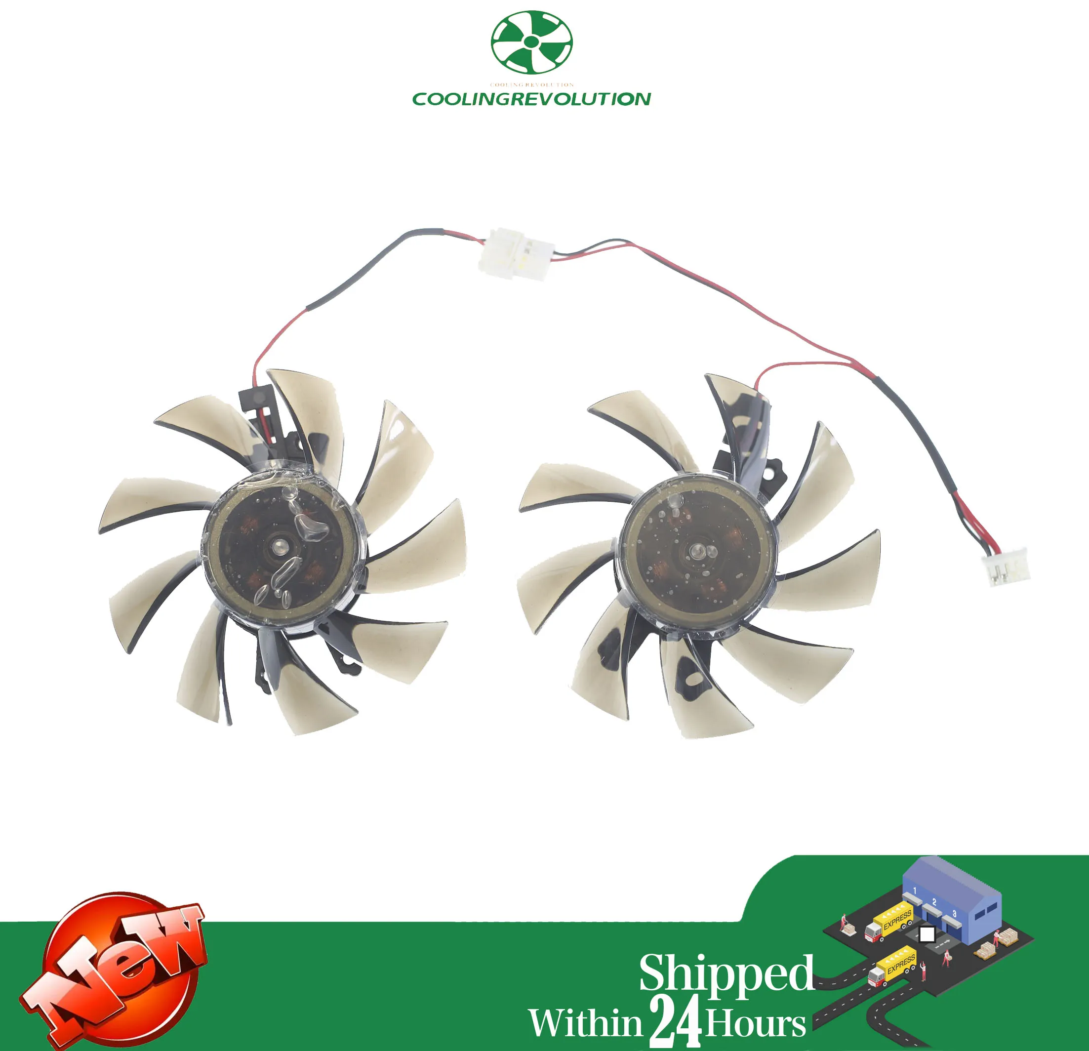 Graphics card fan GA82O2H DC12V 2Pin for GALAX GeForce - Main Image