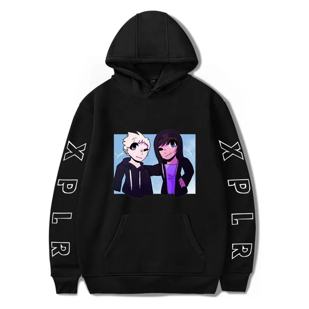Sam and Colby Cartoon Hoodies for Men and Women, Soft Cotton Pullovers, Streetwear, Hip Hop Clothes, Autumn Fashion,
