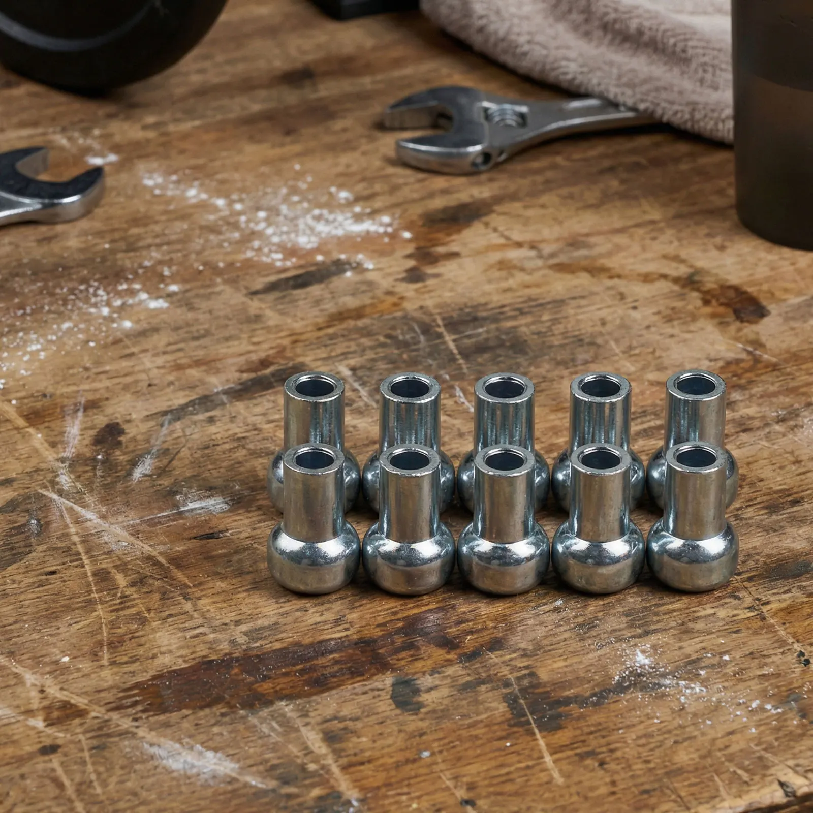 10 Stück Fitnessgerät-Seilzugstopper Kabelkugel-Anschlüsse Drahtverbindungs-Set für 5mm 6mm Kabel Fitnessgeräte – Detail 3