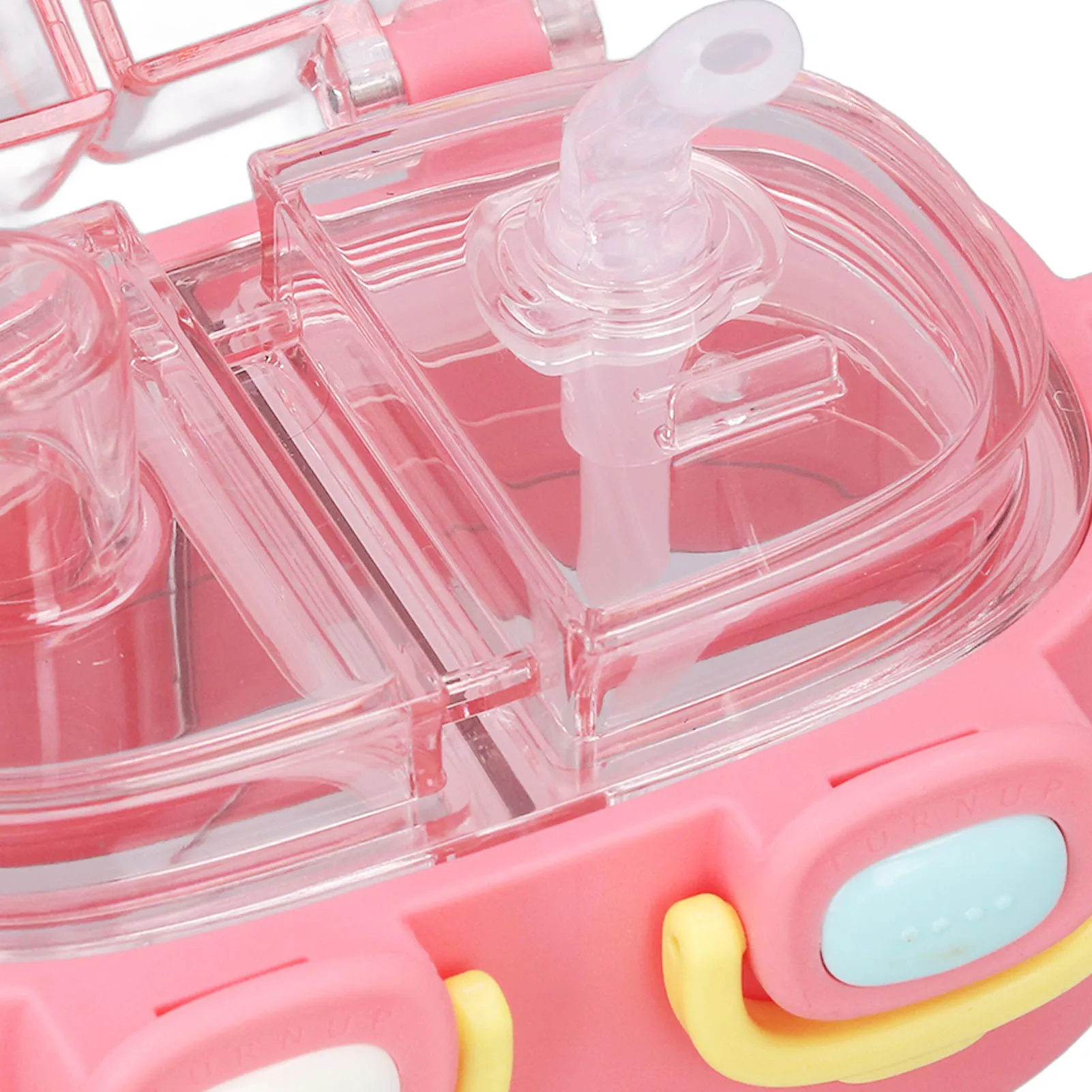 음료수 병 커버 분리형 컵 누수 방지 휴대용 이중 용도 780ml 스포츠용 조절 가능한 스트랩이 있는 물병