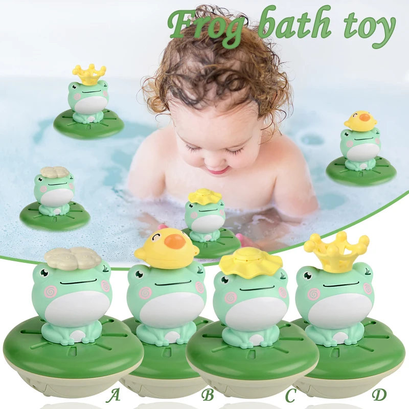 Игрушки для купания детей Детский спрей воды брызги лягушка ванной плавательная