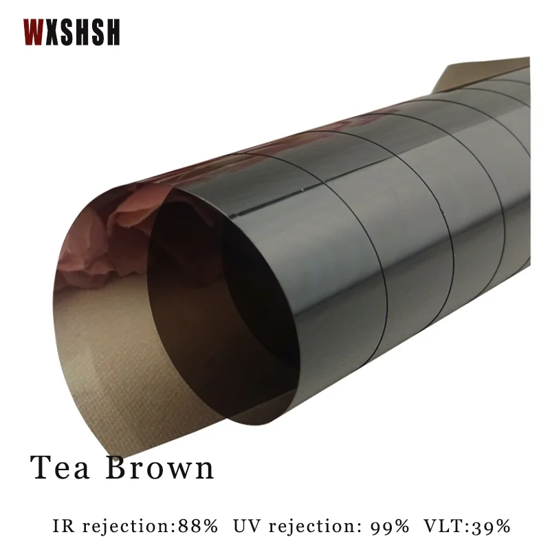 Window Privacy Film Window Privacy Film Brown Heat Insulation Anti-UV Removable Durable Vinyl for Home and Office