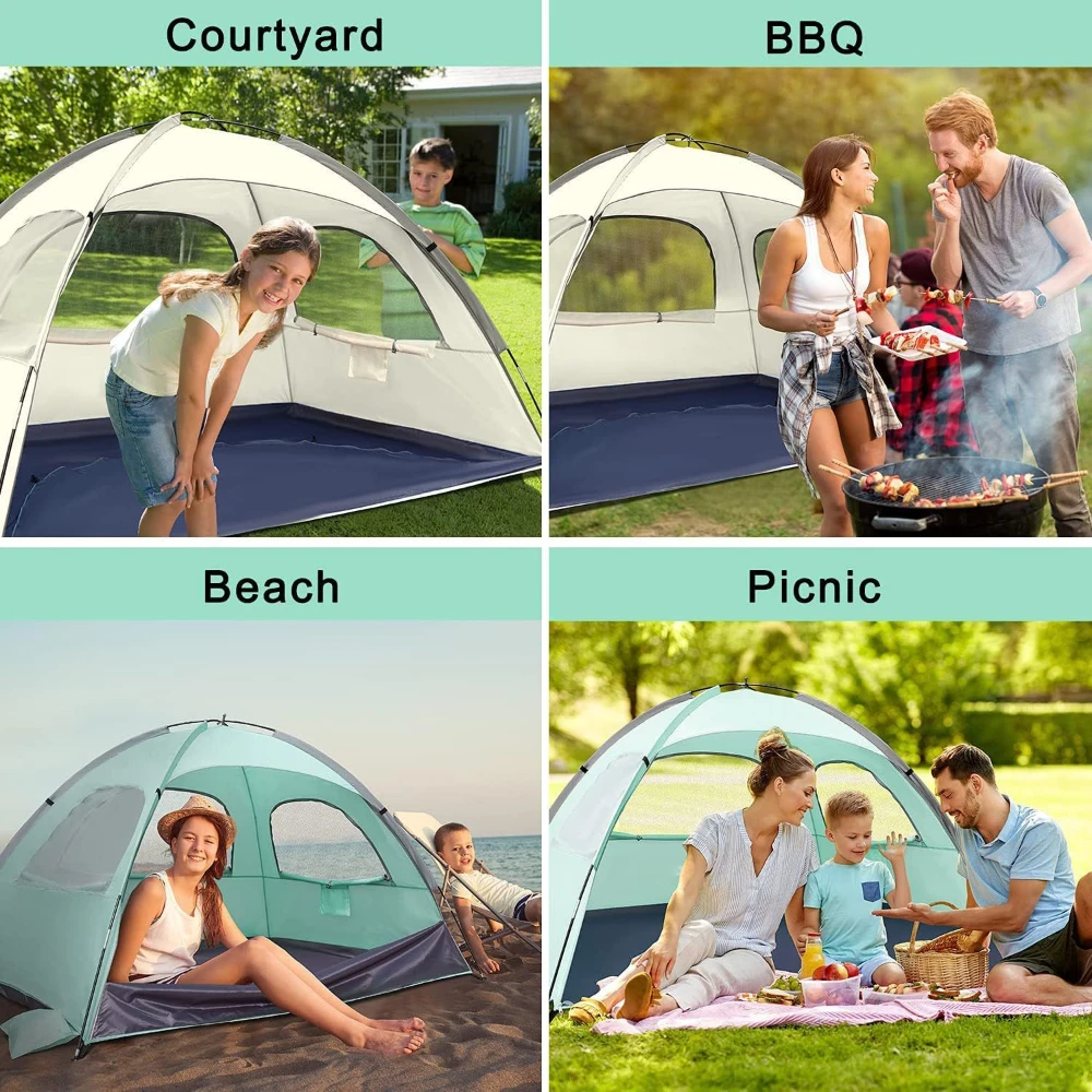 Portable Lightweight Seaside Beach Tent 4