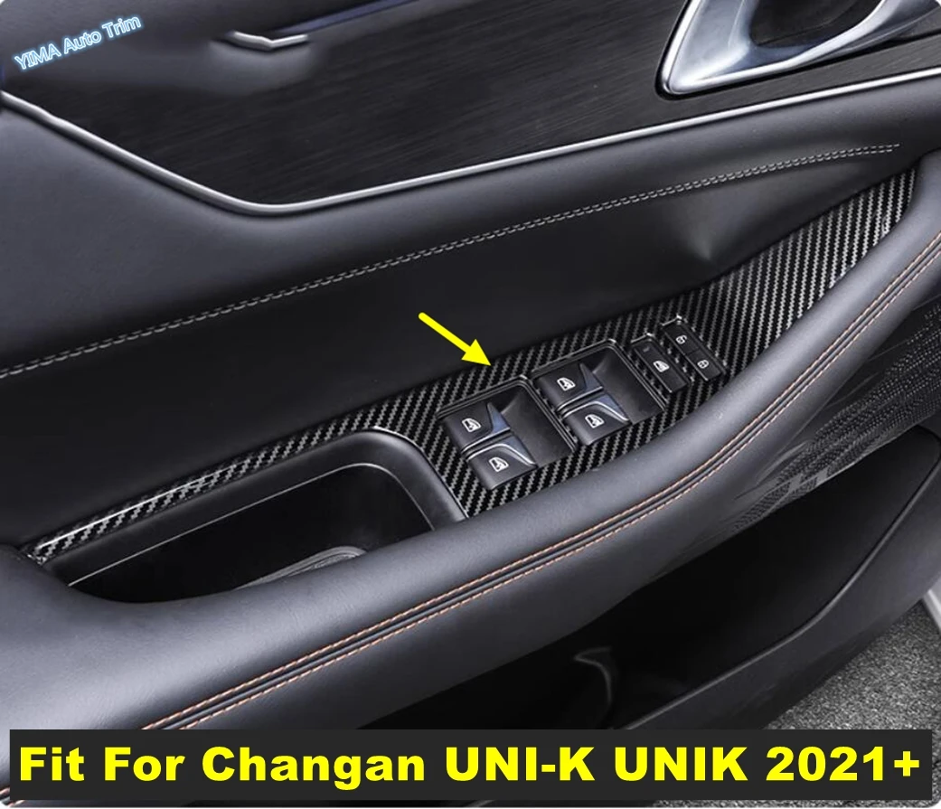 

Inside Door Handle Panel Sticker Surround Window Lift Switch Trim Fit For Changan UNI-K UNIK 2021 - 2023 Interior Accessories