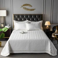 Luxury Bedspread on the bed Euro style bed covers multi-use blanket quilted bed Plaid Linens coverlet Bedspreads bed sheet quilt 2