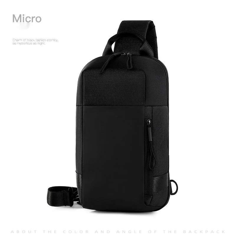Stylish Men's Crossbody Bag Large Capacity Functional Chest Pack_voghion.com