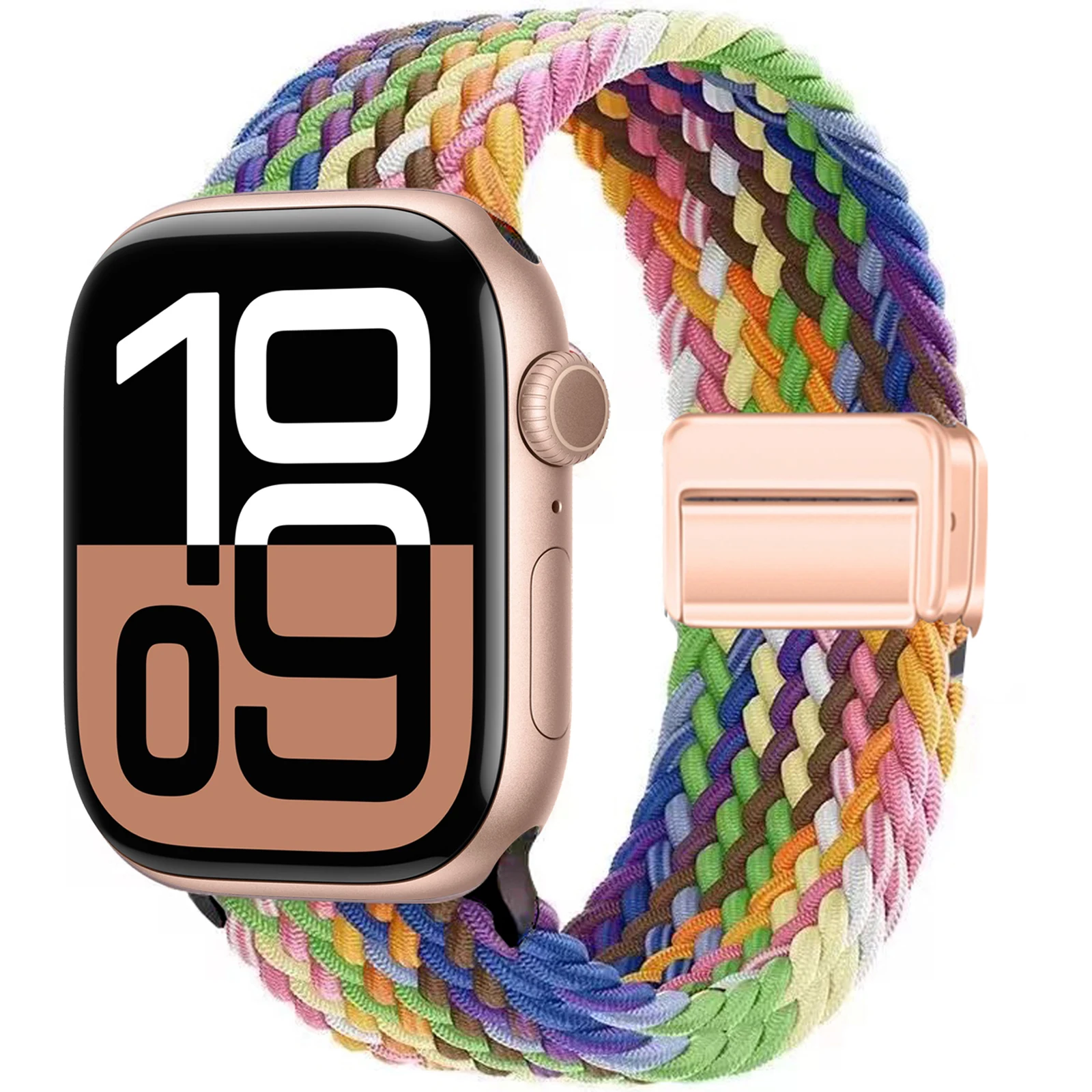 Magnetic Braided Nylon Watch Strap Bracelet
