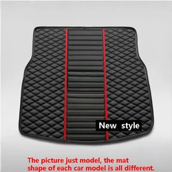 Deluxe Waterproof Leather Car Floor Mat Set - Custom Luxury Automotive Interior Accessories - Left steering wheel (1pc trunk mat)