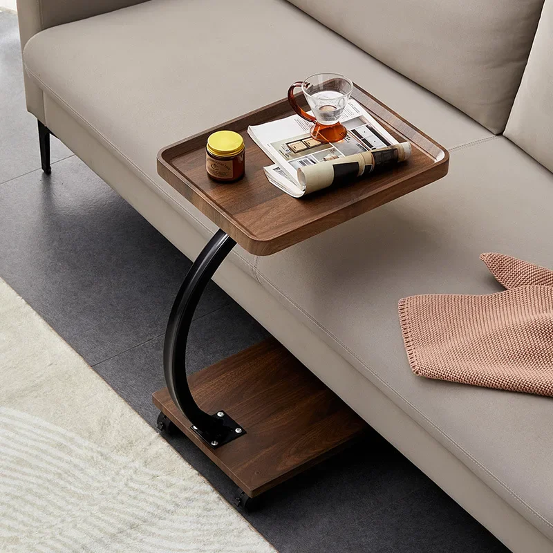 U-Shaped Sofa Edge Table Movable Balcony Coffee Table Edge Cabinet Corner Desk Simple Living Room Bedroom Desk