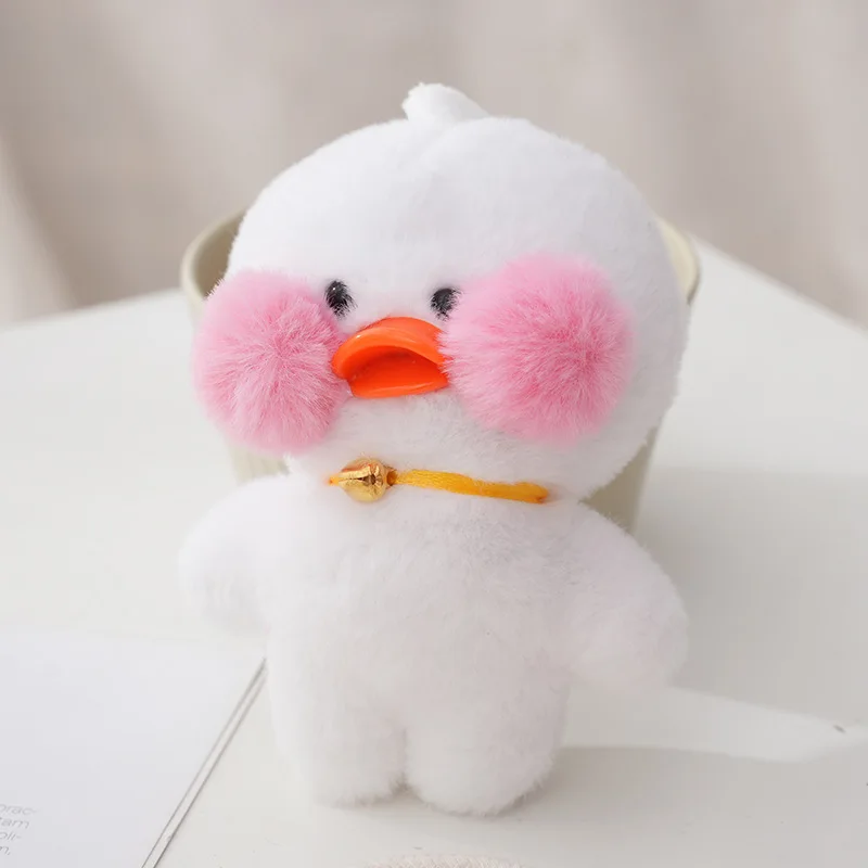 Lalafanfan Duck Keychain 13cm Kawaii Hyaluronic Ducks Acid Doll Duck Pendant Plush Stuffed Animals Soft Toys Birthday Gifts Kids plush keychain key chain plush doll plush toy