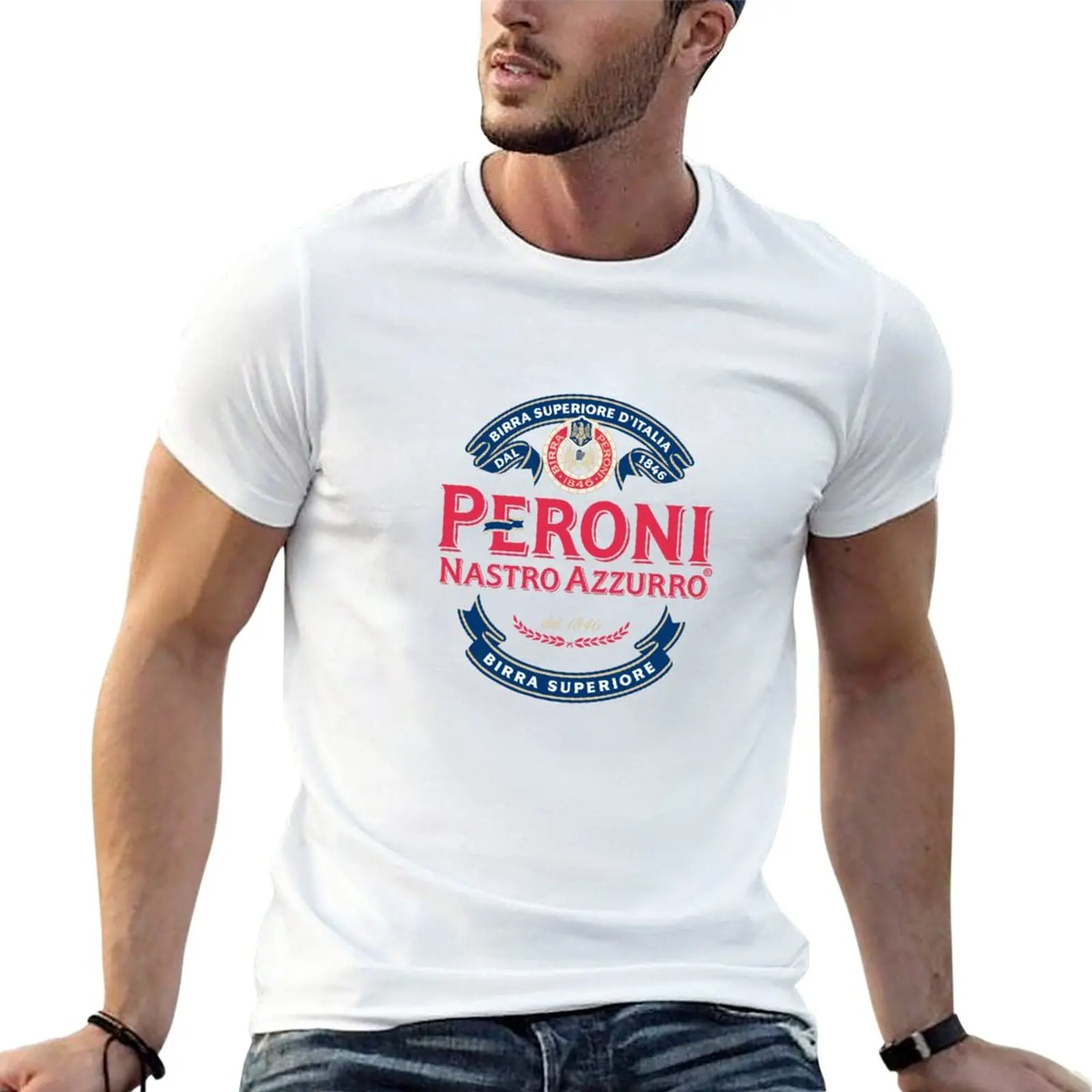 Feeling Peroni Brewery Contact T-Shirt Sweat Shirt Blanks Vestiti Carini Magliette Pesanti Per Uomo