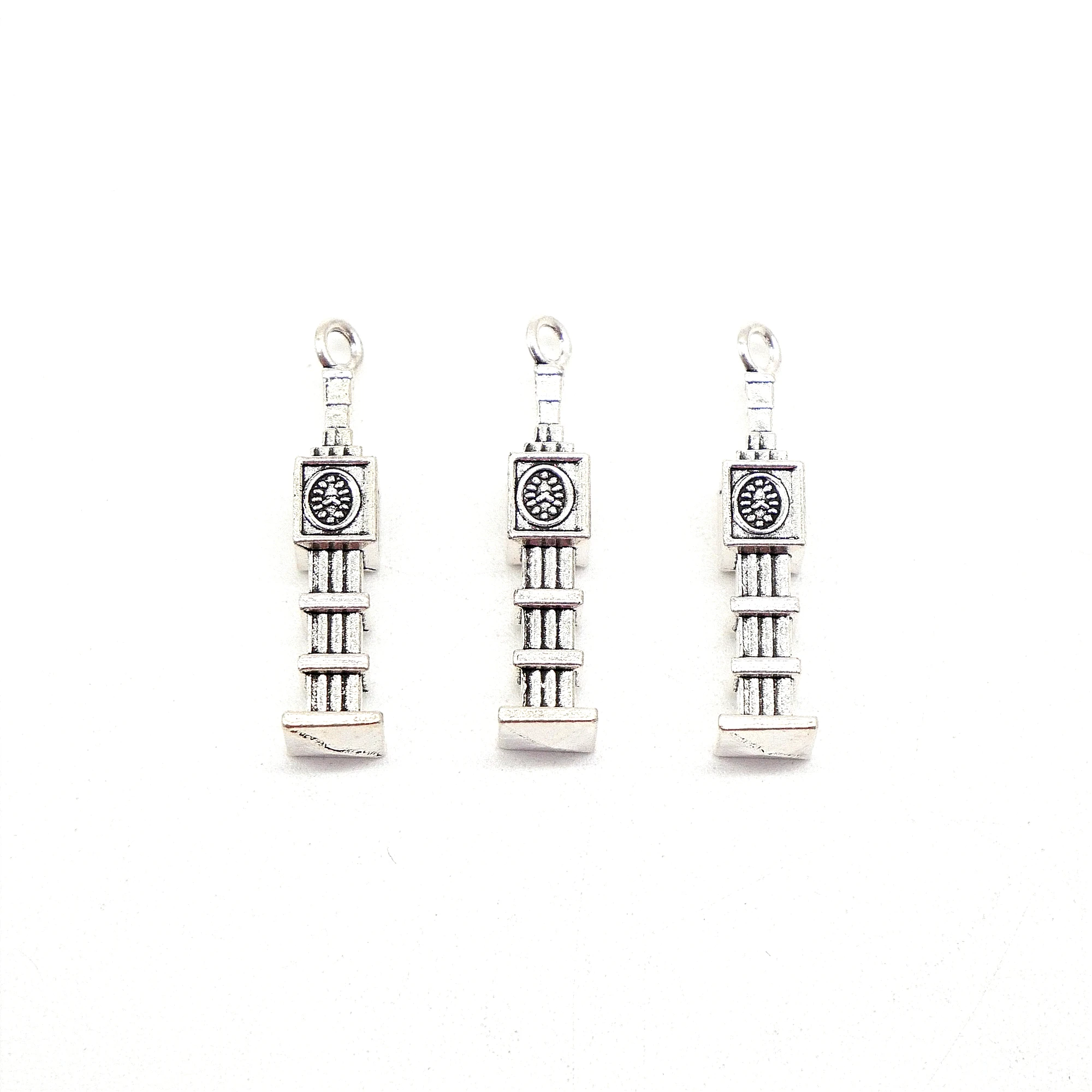 

Vintage New 14 pcs Tower Cock Charms Tibetan Silve Plated Pendants Antique Jewelry Making DIY Necklace Bracelet Handmade Craft