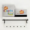 Large Storage Basket for Boys Toys Clothing Kids Laundry Hamper Fabric Cartoon Robot Organizer Bins for Bedroom Shelf Closet 2