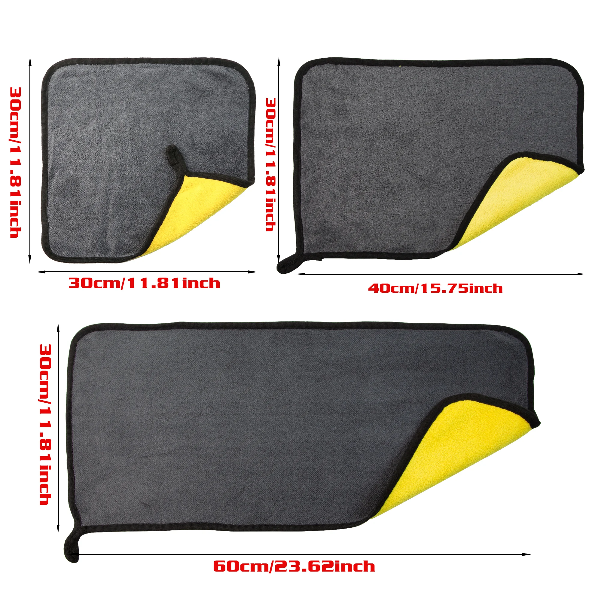 10/5PCS VAT Dyeing Car Wash Microfiber Towel Cleaning Drying Cloth Drying Towel Car Care Detailing Car Wash Towel Supplies 6