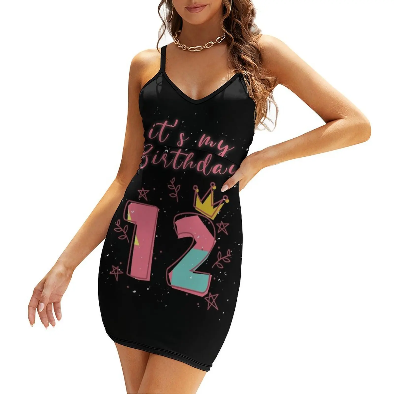 

Twelfth Birthday 12th Birthday Sling Dress dress women summer Woman fashion