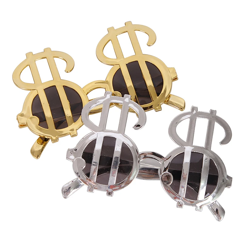 Gold-Silver-Dollar-Sign-Glasses-Photobooth-Birthday-Decorations