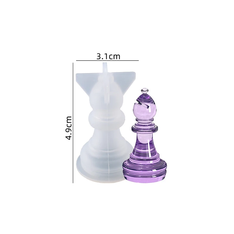 Stampo in silicone a forma di scacchi internazionali, stampo in resina epossidica, per cioccolatini, caramelle, gioielli, artigianato fatto a mano, stampo antiaderente