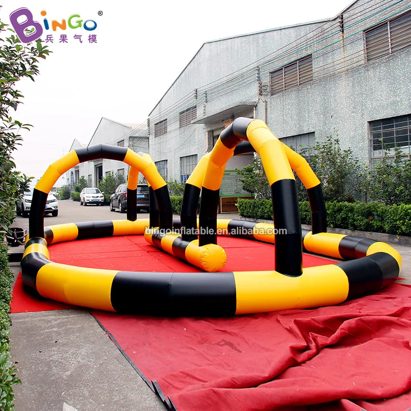 

Популярная сумасшедшая игра, гигантский надувной картинг на заказ, Гоночное гоночное футбольное игровое оборудование Raceway