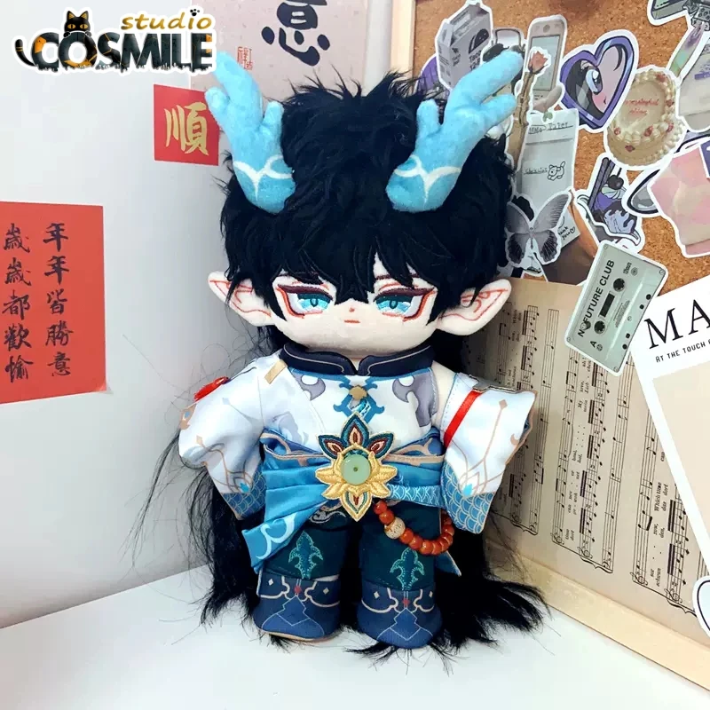 

Honkai: Звездный рельс Дракон Imbibitor Lunae インゲククク음음월 군 Dan Heng рога дракона Plushie 20 см, плюшевая кукла, игрушечное тело YK Mar