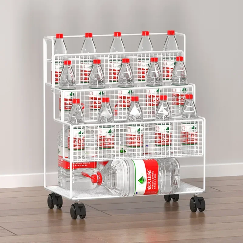 "Children's Room Desk Bookshelf Mobile Floor To Floor With Wheels Book Organizer Office Large Capacity File Storage Rack"
