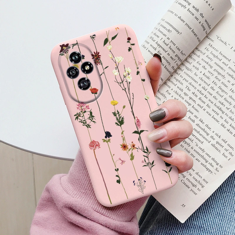 Beautiful Floral Heart and Leopard Print Soft Silicone Matte Protective Case