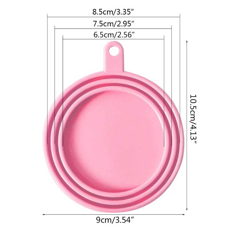 3 in 1 Universal BPA Free Soft Silicone Food Can Cover Reusable Pet Food Can Lid