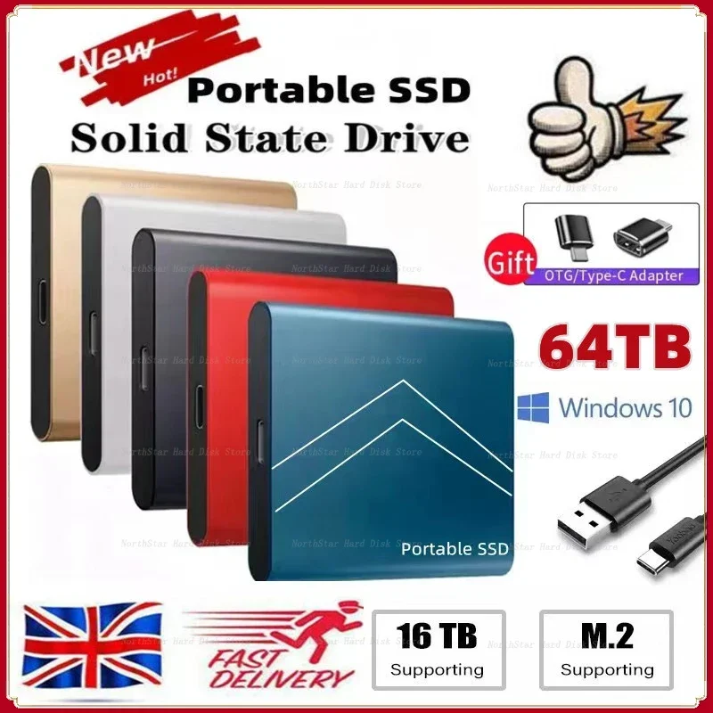 

Original High-speed 1TB SSD 2TB Portable External Solid State Hard Drive USB3.1 500GB Interface Mobile Hard Drive for Laptop