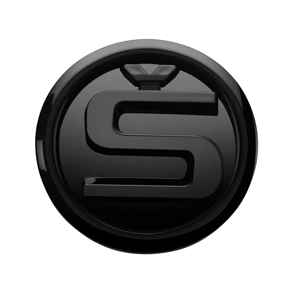 Badge For Skoda Hood Sticker 110mm Black S Emblem For SKODA ENYAQ SUPERB OCTAVIA KAMIQ KODIAQ FABIA SCALA Skoda Sticker