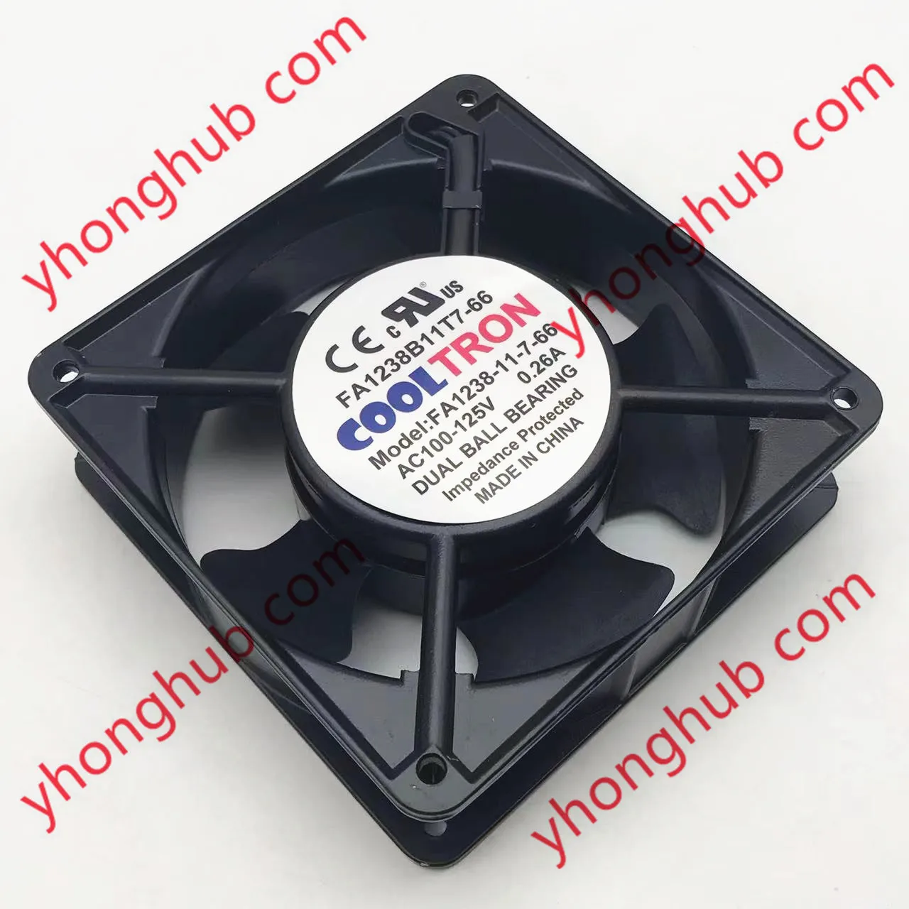 Cooltron Fa123811766 Fa1238b11t7-66 ac 100 125v 0.26a 120x120x38 mm Ventilador de Refrigeração do Servidor