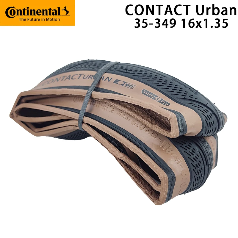 Continental 16 Inch CONTACT Urban 35-349 16x1.35 Black Brown