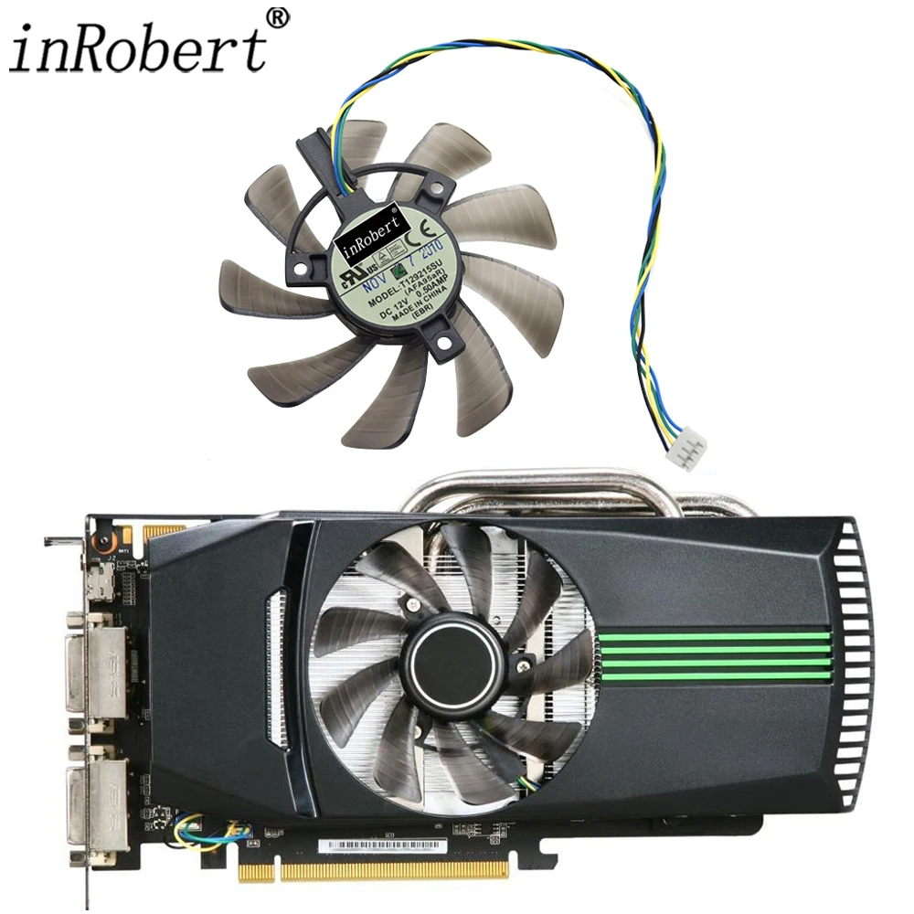 Everflow 85MM T129215SU 4Pin Cooling Fan Replace For ASUS GTX 460