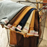 Saucezhan Tops & Tees Men's T-shirt Summer Short Sleeve 5 Colors Pure Cotton  Anti-deformation Double-woven fabric 340g 1